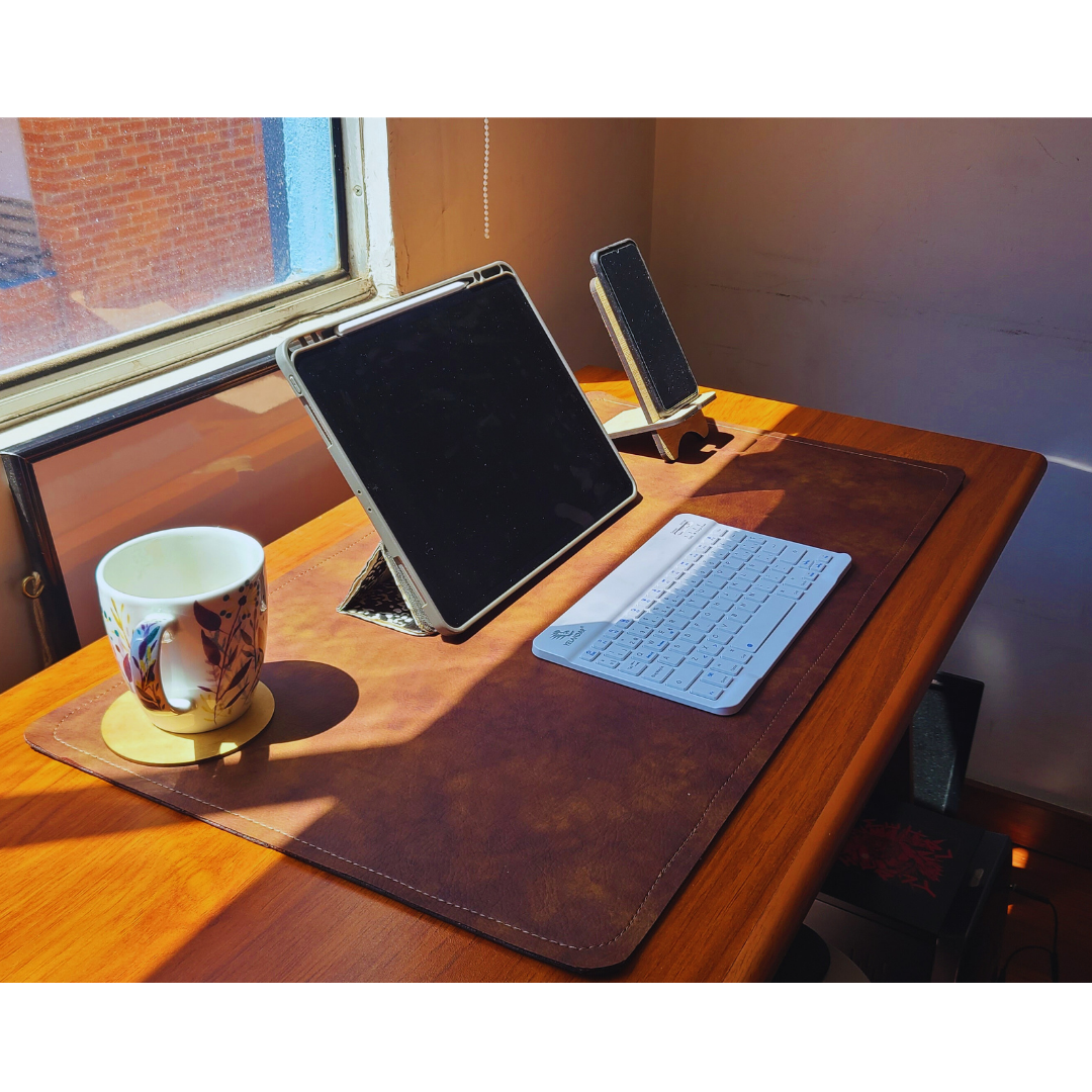 Pad Mouse Protector Para Escritorio Suave Piel. Tapete de escritorio.