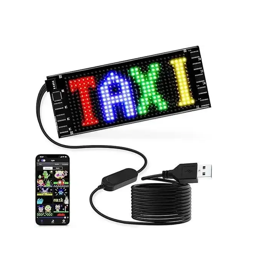 Pantalla LED Adhesiva y Flexible para Auto, Negocio o Evento